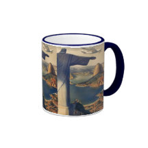 Vintage Rio De Janeiro, Christ the Redeemer Statue Coffee Mug