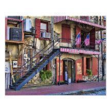 Vintage River Street, Savannah, Georgia Photo Art