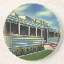 Vintage Roadside Diner Restaurant Coaster