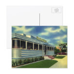 Vintage Roadside Diner Restaurant postcards