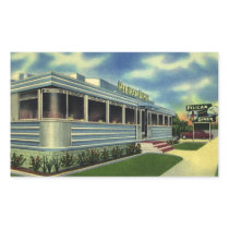 Vintage Roadside Diner Restaurant Stickers