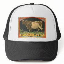 Vintage Roast Beef Advertisement Trucker Hats