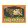 Vintage Roast Beef Advertisement Postcard