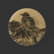 Vintage Robin Button