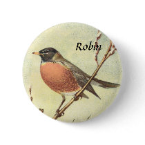 Vintage Robin Button