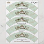 Vintage Robins Egg Blue Crown Swirl Flourish Custom Flyer