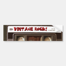 Vintage Rock Bumper Stickers