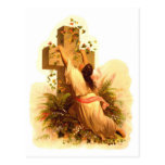 Vintage Rock of Ages Cross Illustration 1873 Postcard