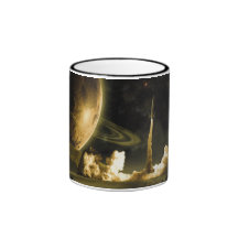 Vintage Rocket Launch Mug