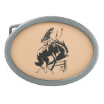 Vintage Rodeo Oval Belt Buckle
