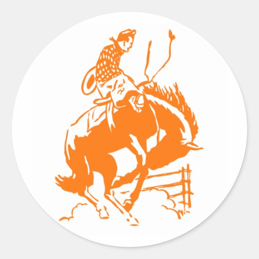 VIntage Rodeo Round Sticker