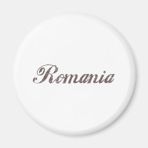 Vintage Romania Refrigerator Magnet