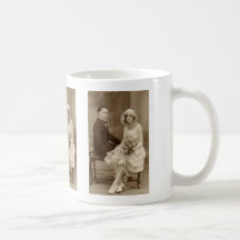 Vintage Romantic Bride and Groom Photos Coffee Mugs