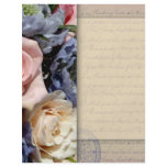 Vintage, romantic flower design flyers