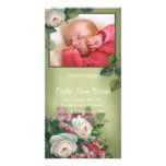 Vintage Rose Personalized Photo Card