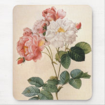Vintage  Rose  Watercolor Mousepad