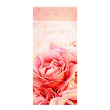 Vintage roses in the vase rack card