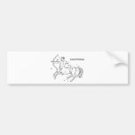 Vintage Sagittarius Bumper Stickers