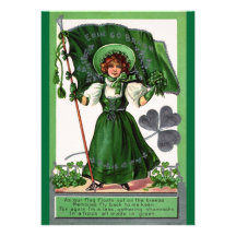 Vintage Saint patricks Day Invitations