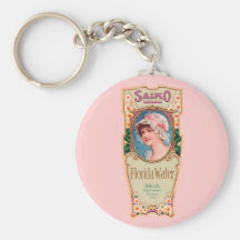 Vintage Salko Florida Water Perfume Label Keychain