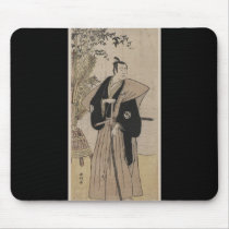 Vintage Samurai with Bamboo circa 1700s Mouse Pads