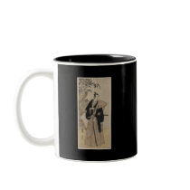 Vintage Samurai with Bamboo circa 1700s Coffee Mug