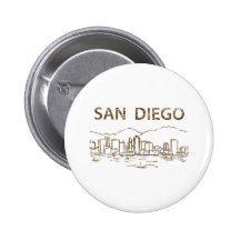 Vintage San Diego Pinback Buttons