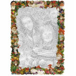 Vintage Santa Christmas Border Photo Frame photo sculptures