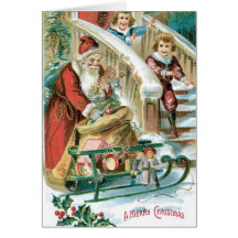 Vintage Santa Christmas Card