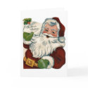 Vintage Santa Claus Card-Blank