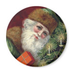 Vintage Santa Claus Christmas Fridge Magnet