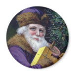 Vintage Santa Claus Christmas Fridge Magnet