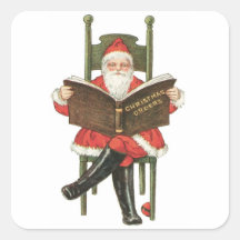 Vintage Santa Claus Christmas Fun Stickers