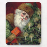 Vintage Santa Claus Christmas Mousepad Mouse Pad