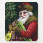 Vintage Santa Claus Christmas Mousepad Mouse Pad