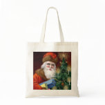 Vintage Santa Claus Christmas Tote Bag