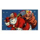 Vintage Santa Claus Delivering Toys, Christmas Eve Business Card Templates