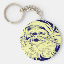 VINTAGE SANTA CLAUS KEYCHAIN