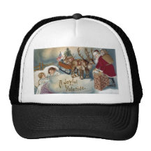 Vintage Santa Claus Mesh Hats