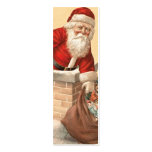 Vintage Santa Claus Name Tags business cards