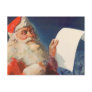Vintage Santa Claus with his Naughty or Nice List