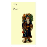 Vintage Santa Clause Present Gift Tag business cards