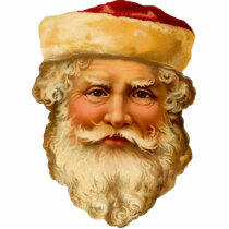 Vintage Santa Clause Sculpture magnet Photo Sculpture