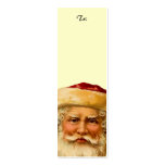 Vintage Santa Clause Skinny Present Gift Tag business cards