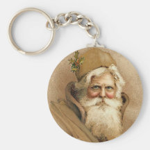 Vintage Santa / Father Christmas Key Chains