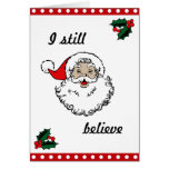 Vintage Santa Greeting Card