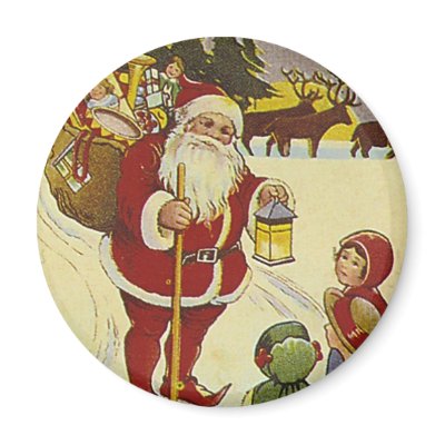 Vintage Santa II Magnets by MarceeJean