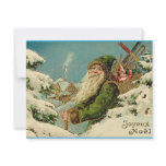 Vintage Santa - Joyeux Noel invitations