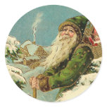 Vintage Santa - Joyeux Noel stickers