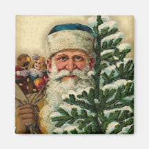 Vintage Santa: Magnets